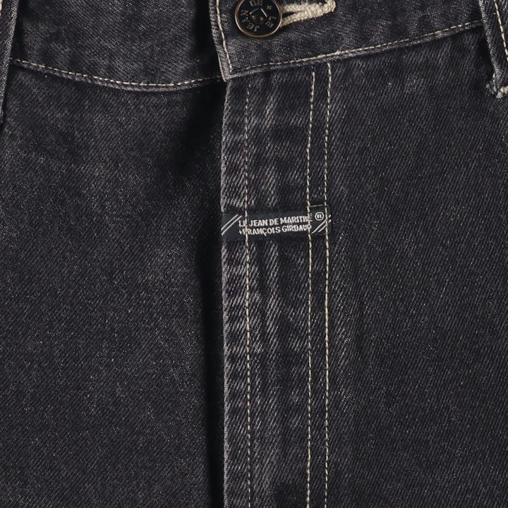 Marithe Francois Girbaud denim painter pants, men's size W35 cotton black type Vintage Second Hand