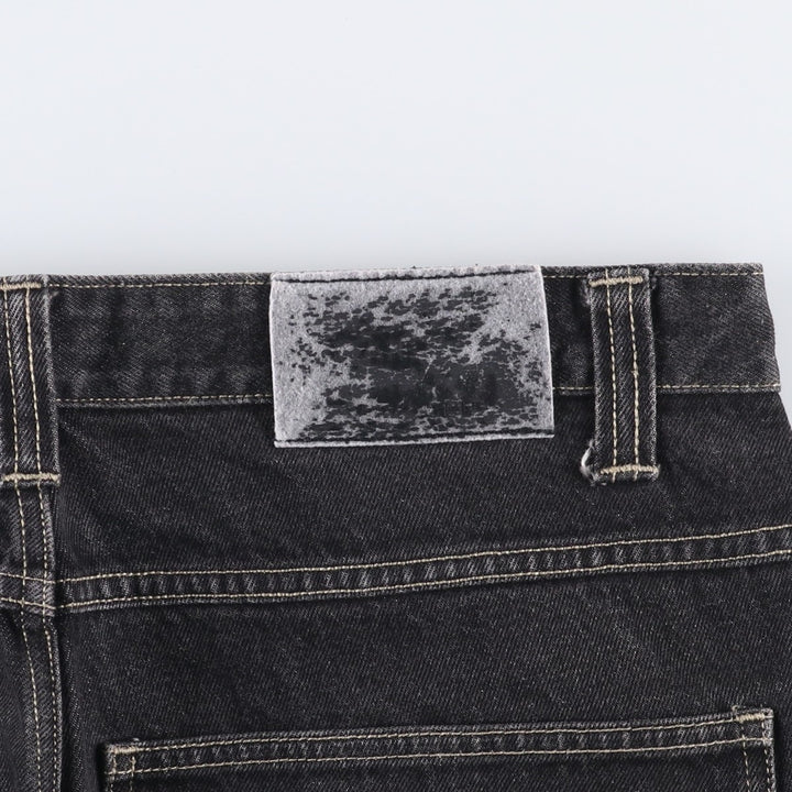 Marithe Francois Girbaud denim painter pants, men's size W35 cotton black type Vintage Second Hand