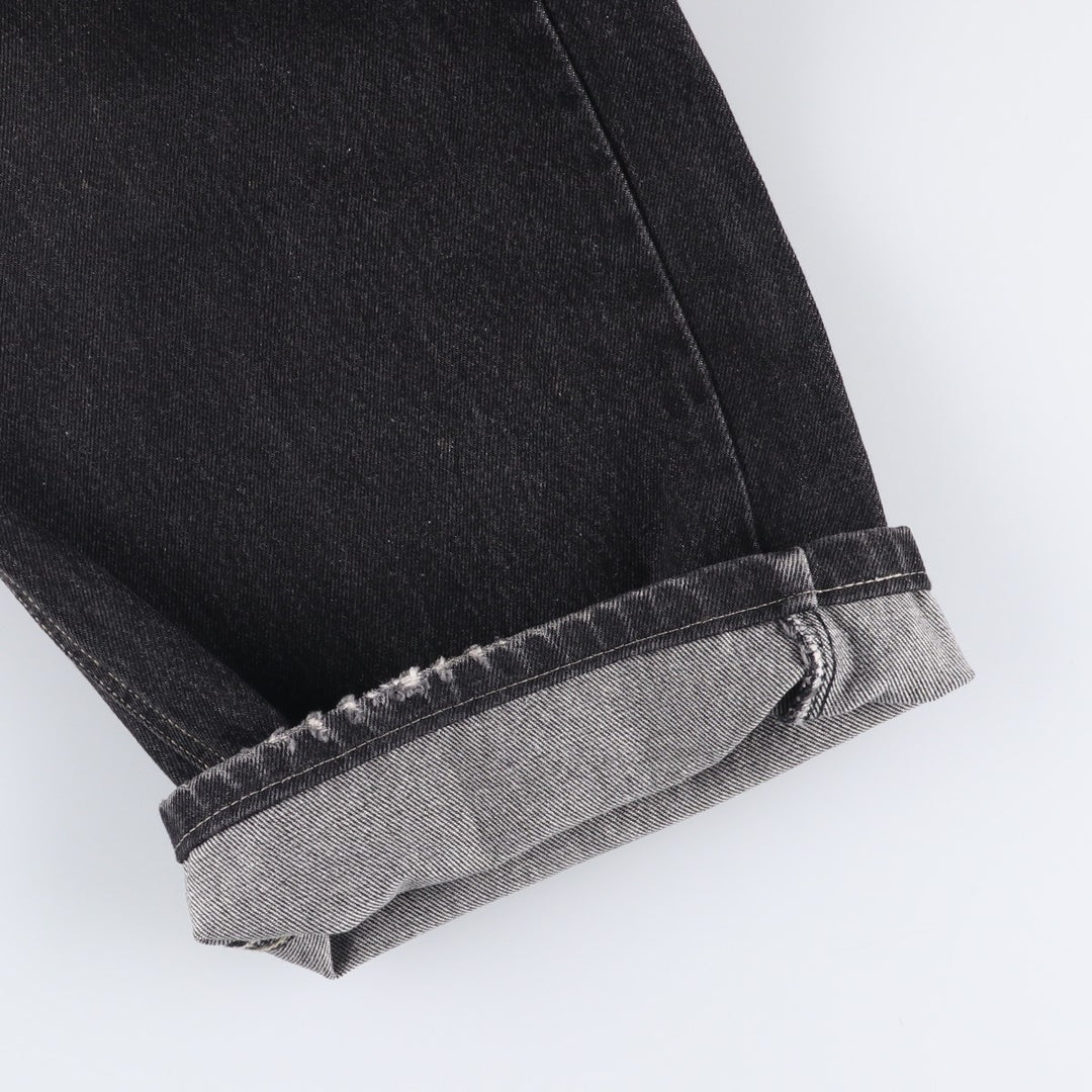 Marithe Francois Girbaud denim painter pants, men's size W35 cotton black type Vintage Second Hand