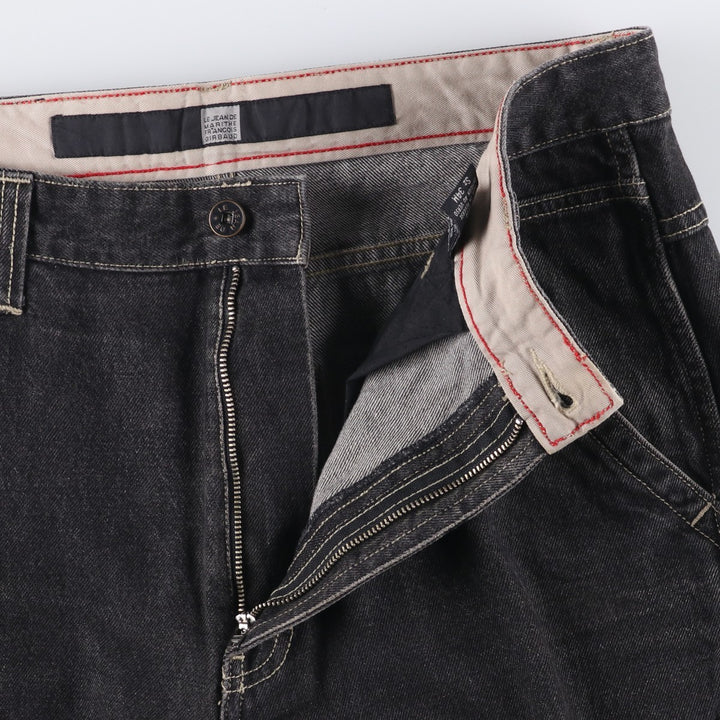 Marithe Francois Girbaud denim painter pants, men's size W35 cotton black type Vintage Second Hand