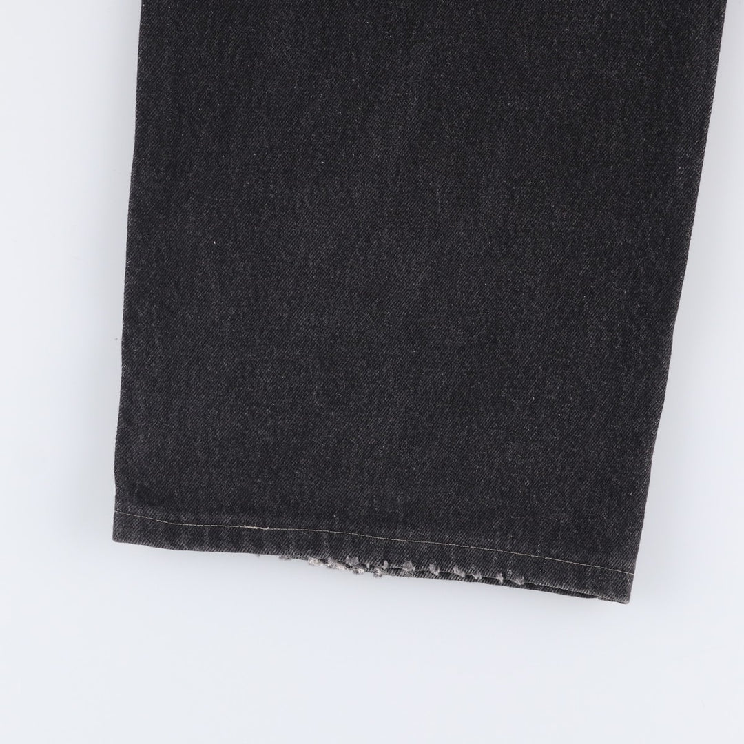 Marithe Francois Girbaud denim painter pants, men's size W35 cotton black type Vintage Second Hand