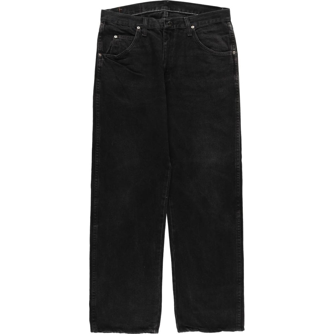 Wrangler Men's Black Denim Tapered Denim Pants, Size W32 cotton black type Vintage Second Hand
