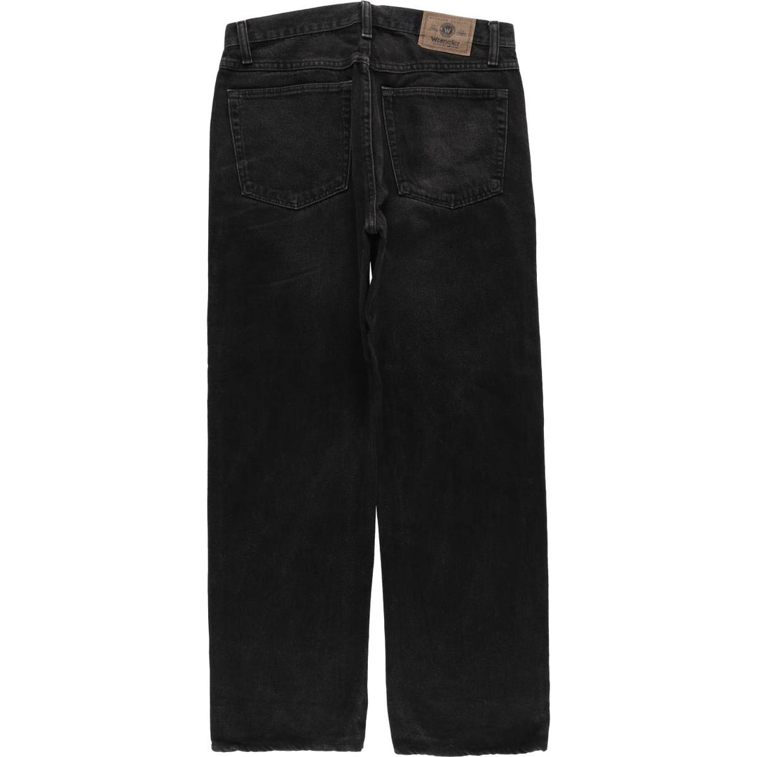 Wrangler Men's Black Denim Tapered Denim Pants, Size W32 cotton black type Vintage Second Hand