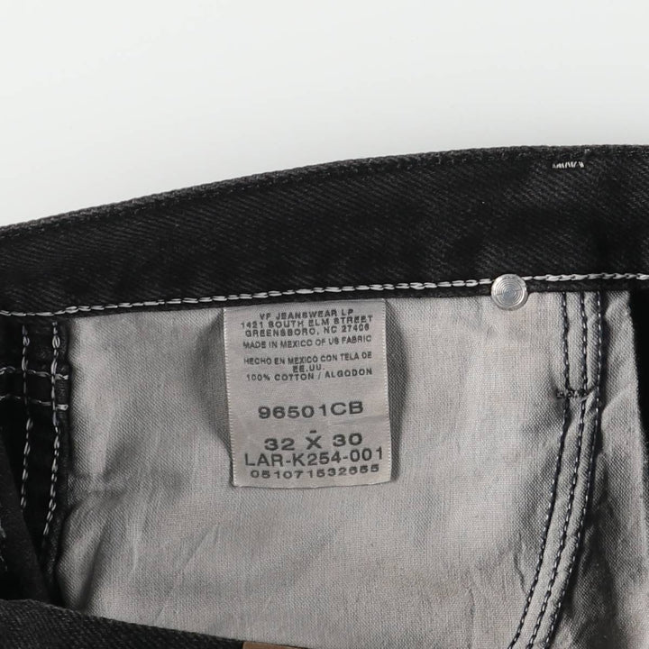 Wrangler Men's Black Denim Tapered Denim Pants, Size W32 cotton black type Vintage Second Hand