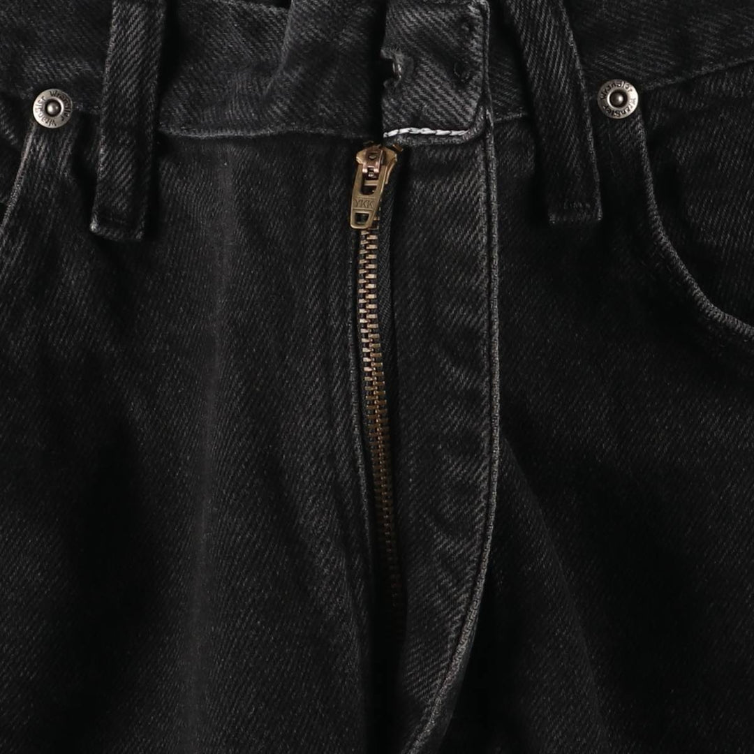 Wrangler Men's Black Denim Tapered Denim Pants, Size W32 cotton black type Vintage Second Hand