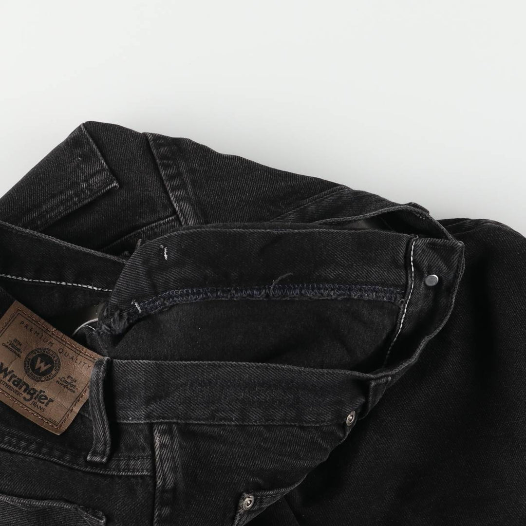 Wrangler Men's Black Denim Tapered Denim Pants, Size W32 cotton black type Vintage Second Hand