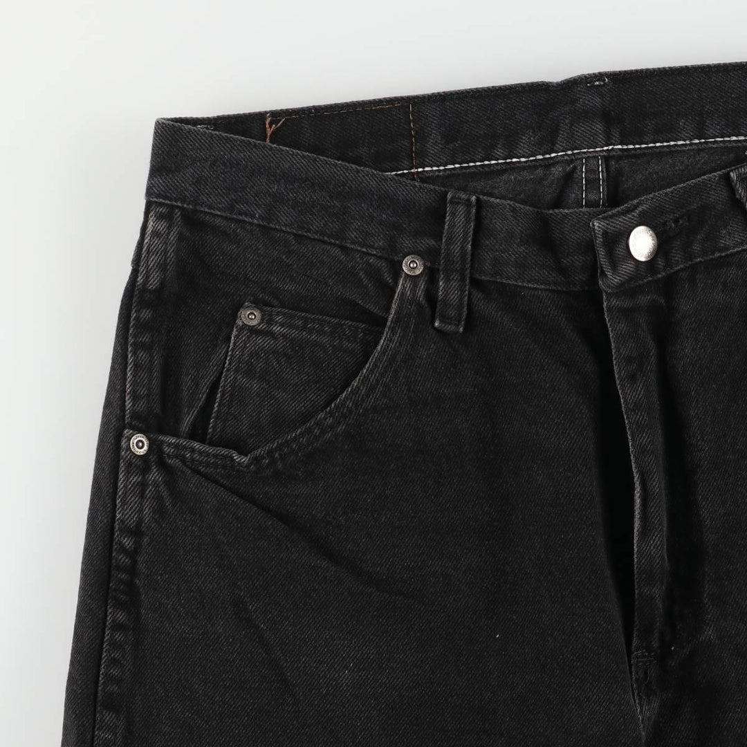 Wrangler Men's Black Denim Tapered Denim Pants, Size W32 cotton black type Vintage Second Hand