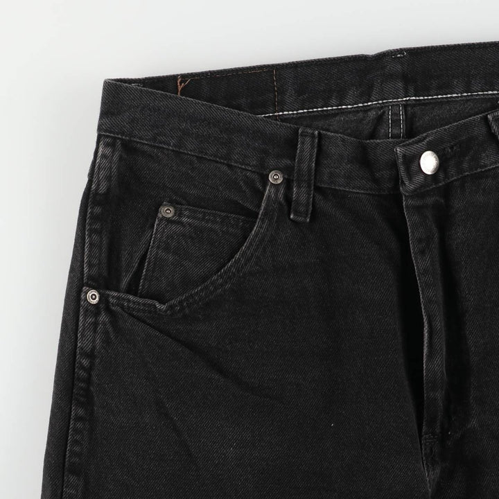 Wrangler Men's Black Denim Tapered Denim Pants, Size W32 cotton black type Vintage Second Hand