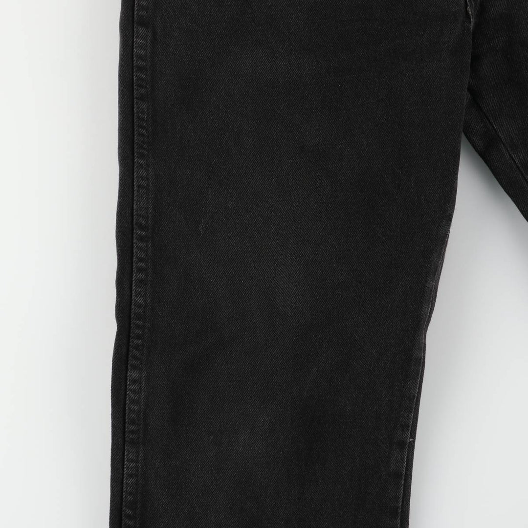 Wrangler Men's Black Denim Tapered Denim Pants, Size W32 cotton black type Vintage Second Hand
