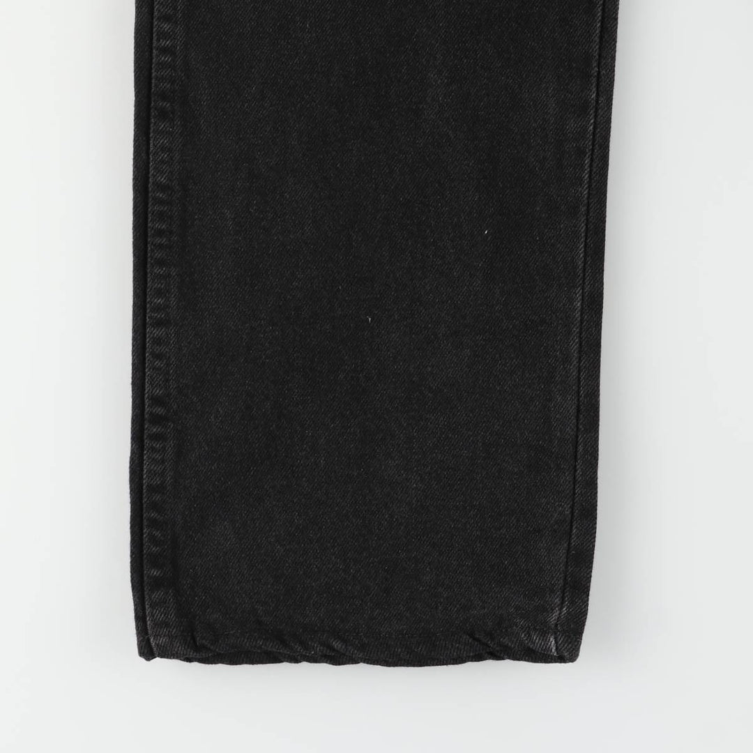 Wrangler Men's Black Denim Tapered Denim Pants, Size W32 cotton black type Vintage Second Hand