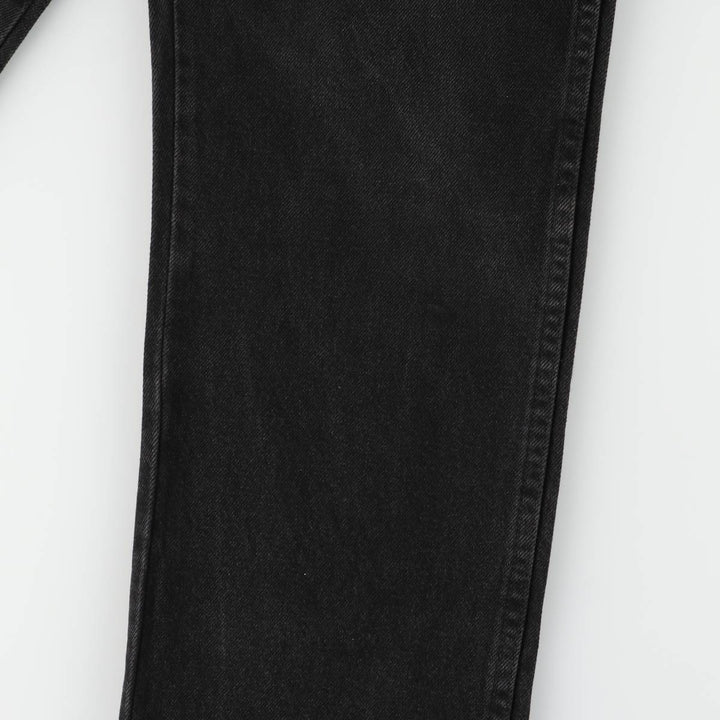 Wrangler Men's Black Denim Tapered Denim Pants, Size W32 cotton black type Vintage Second Hand