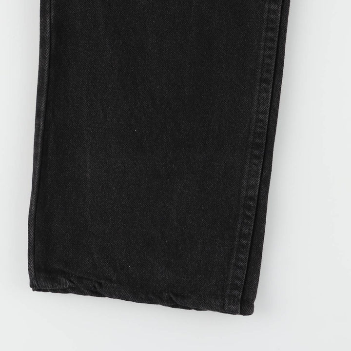 Wrangler Men's Black Denim Tapered Denim Pants, Size W32 cotton black type Vintage Second Hand