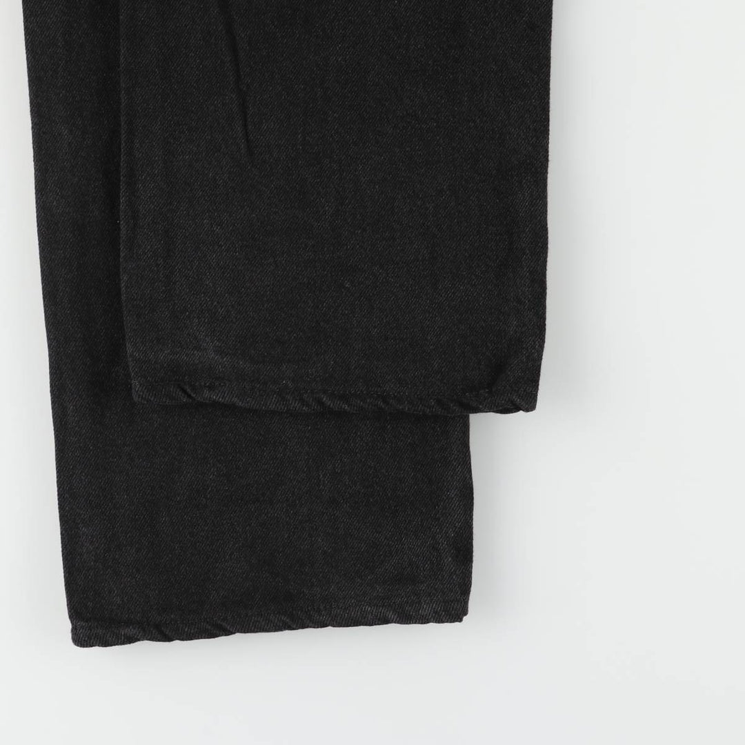 Wrangler Men's Black Denim Tapered Denim Pants, Size W32 cotton black type Vintage Second Hand