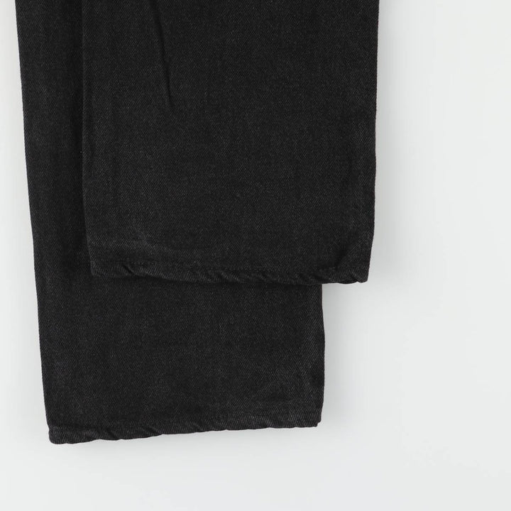 Wrangler Men's Black Denim Tapered Denim Pants, Size W32 cotton black type Vintage Second Hand