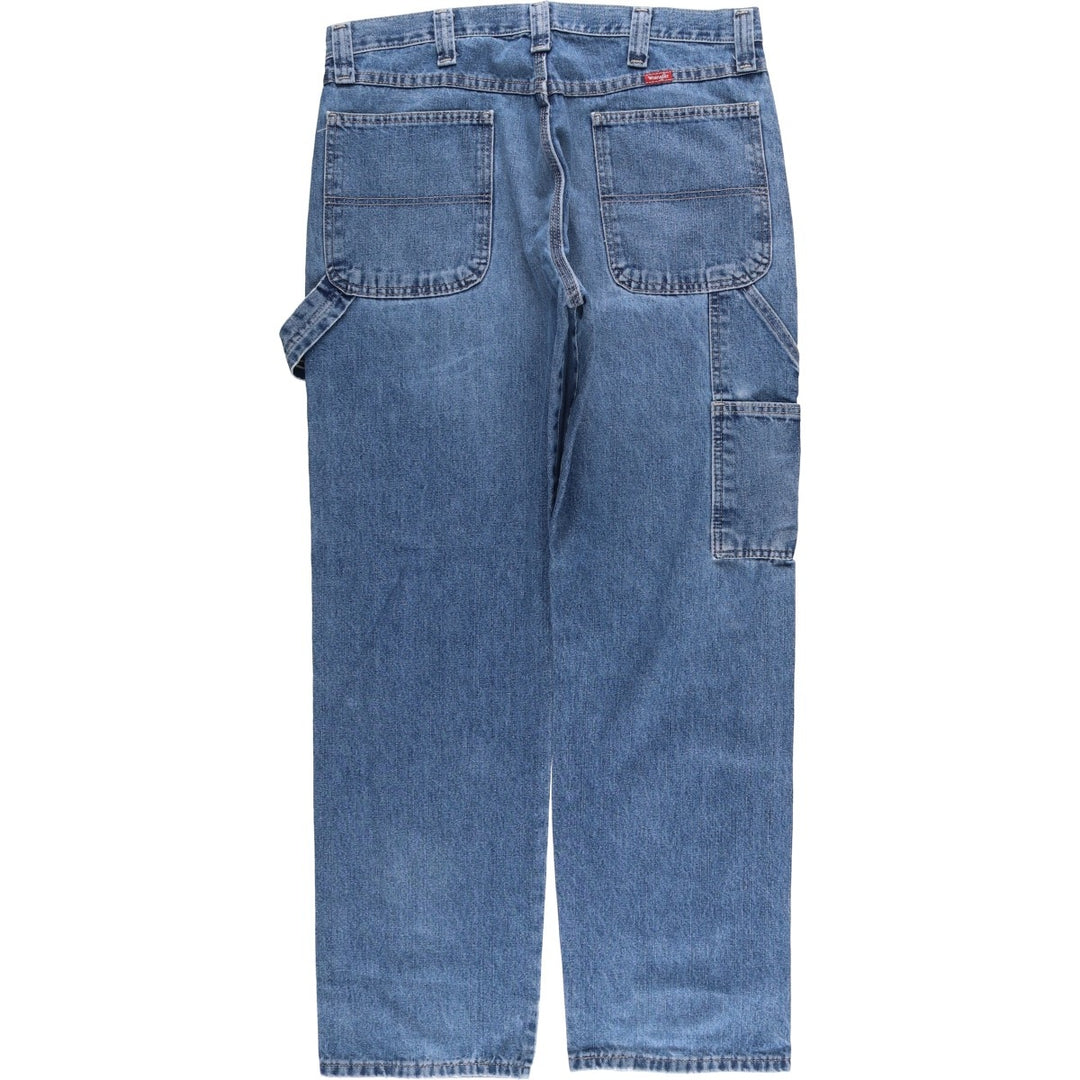 00'S Wrangler Denim Painter Pants Men's W34 cotton blue type Vintage Second Hand