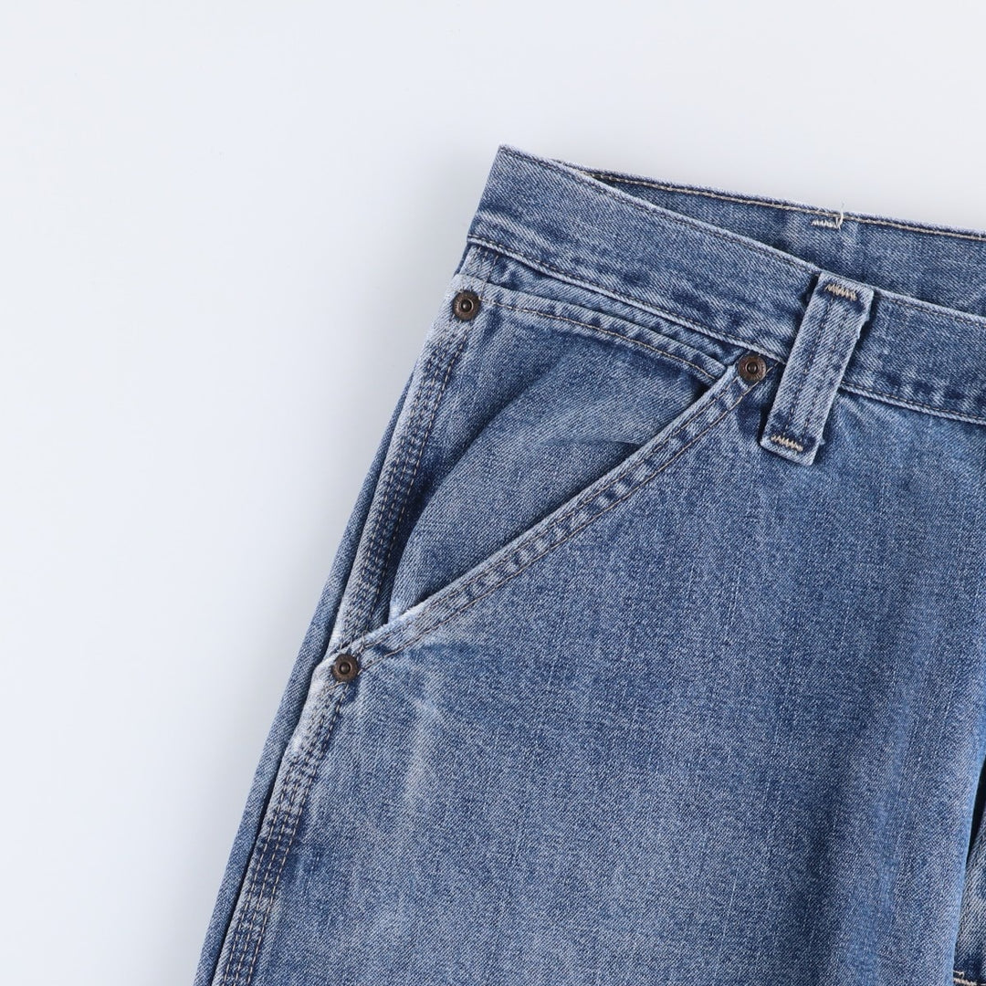 00'S Wrangler Denim Painter Pants Men's W34 cotton blue type Vintage Second Hand