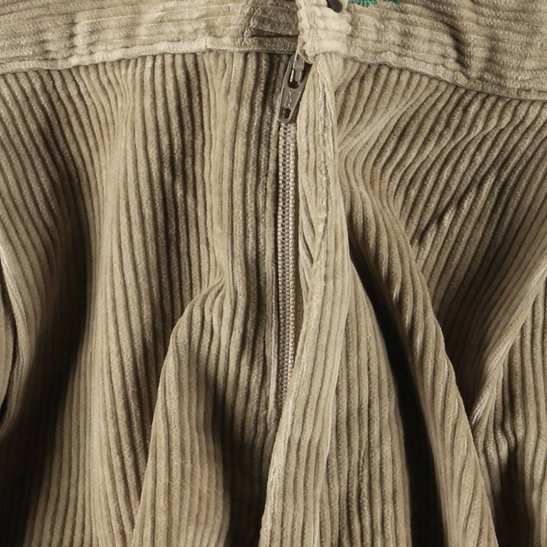 Vintage 90'S Tommy Hilfiger two-pleat corduroy pants, men's size W32. cotton Khaki type beige Vintage Second Hand