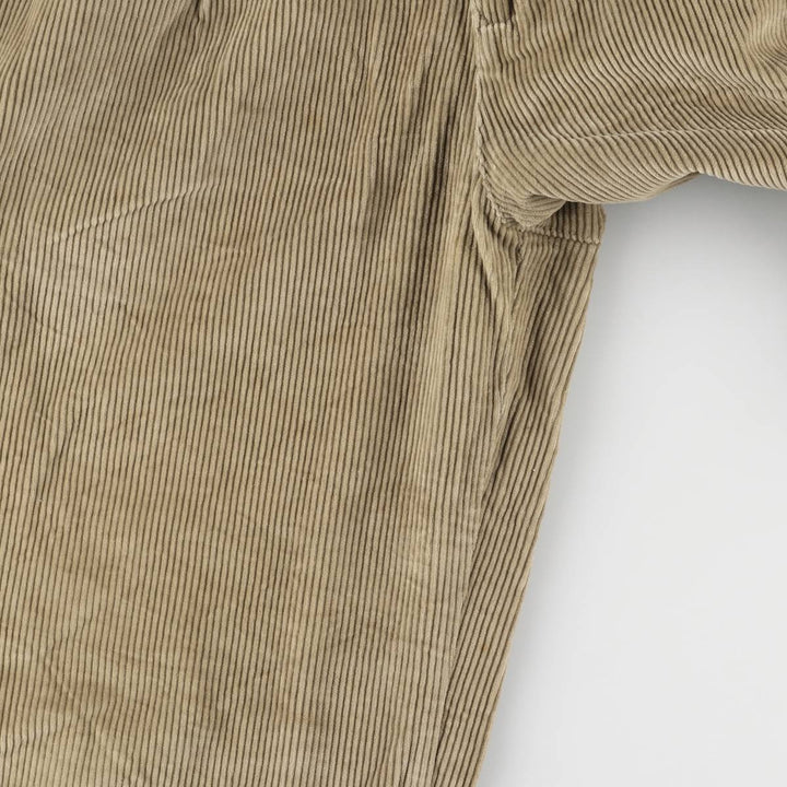 Vintage 90'S Tommy Hilfiger two-pleat corduroy pants, men's size W32. cotton Khaki type beige Vintage Second Hand