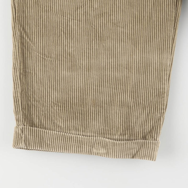 Vintage 90'S Tommy Hilfiger two-pleat corduroy pants, men's size W32. cotton Khaki type beige Vintage Second Hand