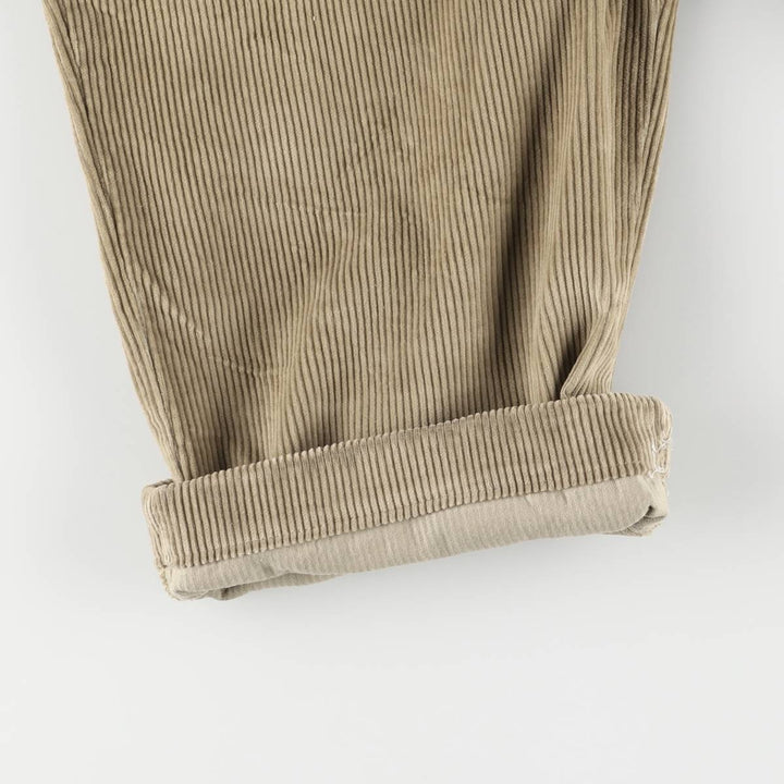 Vintage 90'S Tommy Hilfiger two-pleat corduroy pants, men's size W32. cotton Khaki type beige Vintage Second Hand