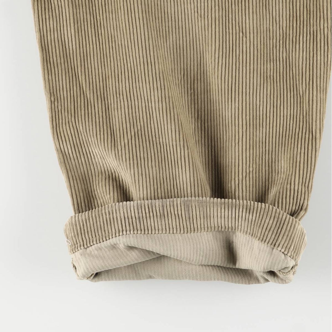 Vintage 90'S Tommy Hilfiger two-pleat corduroy pants, men's size W32. cotton Khaki type beige Vintage Second Hand
