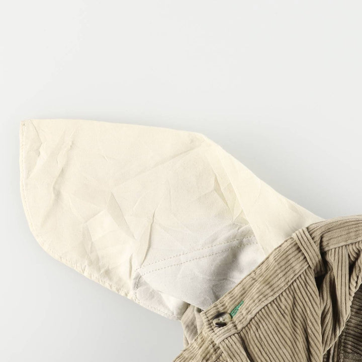 Vintage 90'S Tommy Hilfiger two-pleat corduroy pants, men's size W32. cotton Khaki type beige Vintage Second Hand