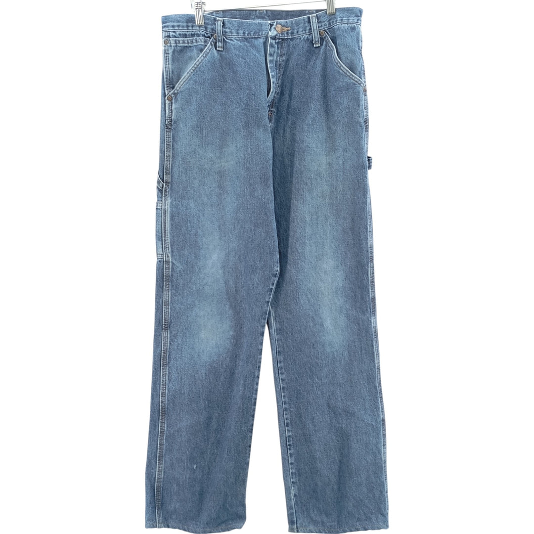 00'S Wrangler CARPENTER denim painter pants for men, equivalent to W34 cotton blue type Vintage Second Hand