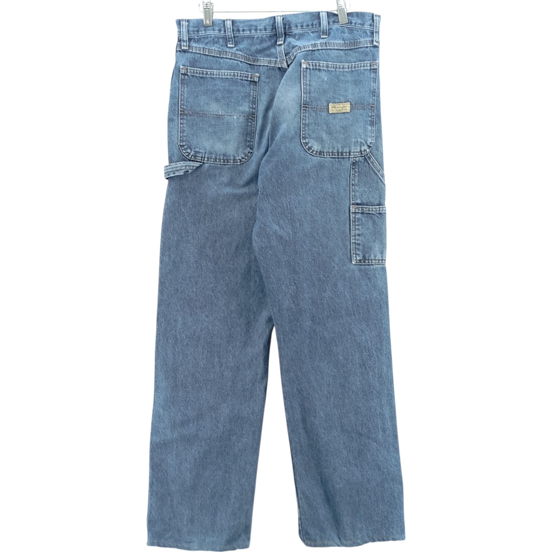00'S Wrangler CARPENTER denim painter pants for men, equivalent to W34 cotton blue type Vintage Second Hand