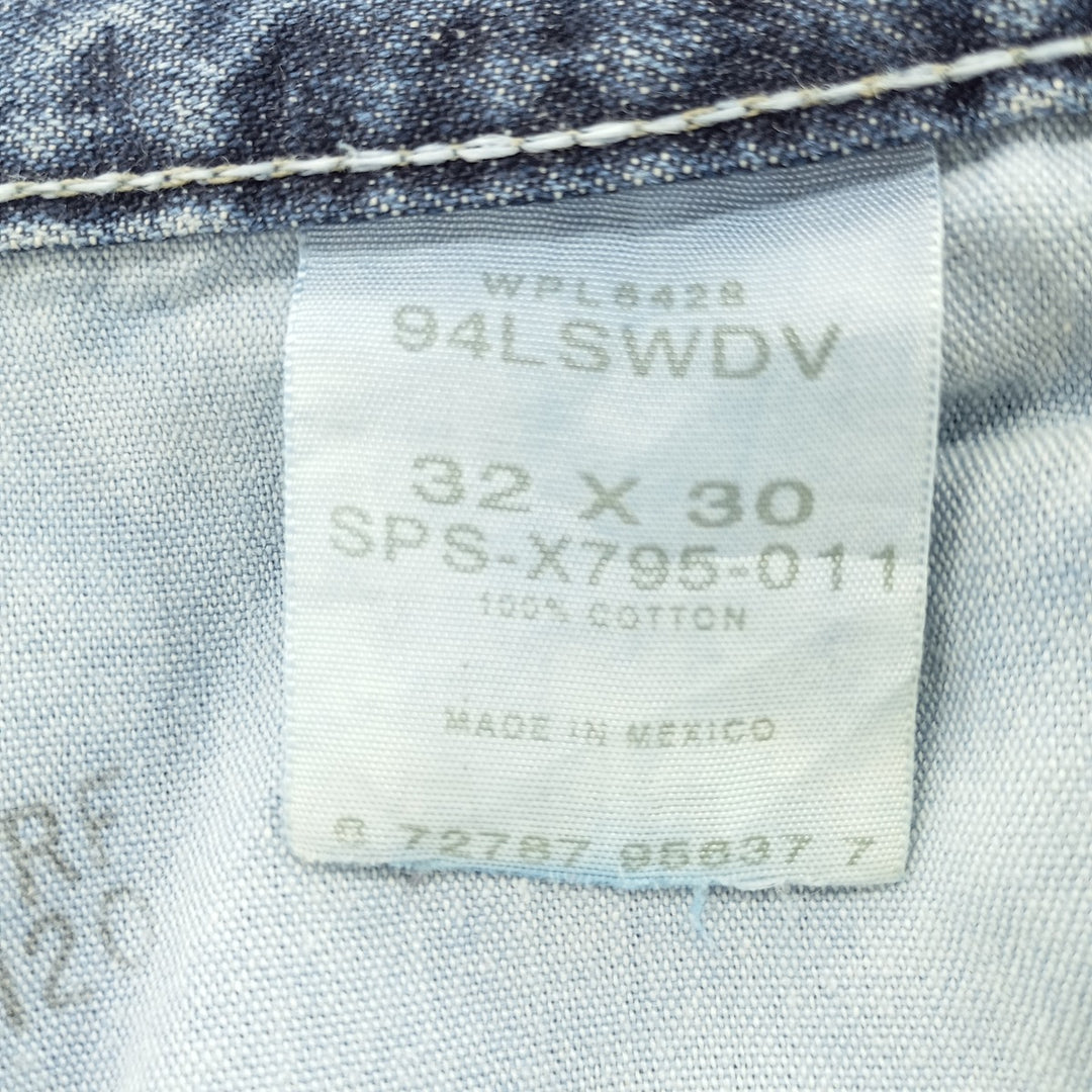 Wrangler Denim Painter Pants for Men, W34 equivalent cotton blue type Vintage Second Hand