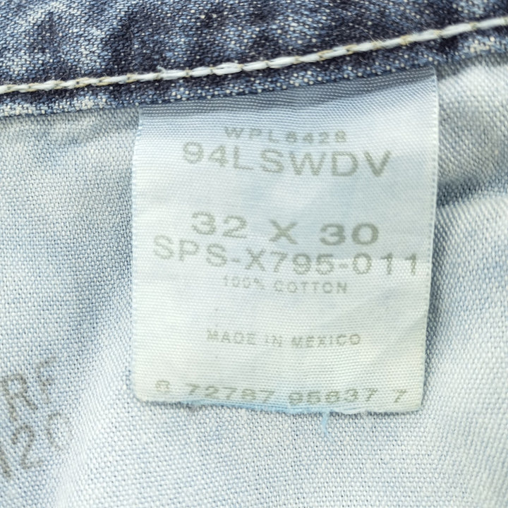 Wrangler Denim Painter Pants for Men, W34 equivalent cotton blue type Vintage Second Hand