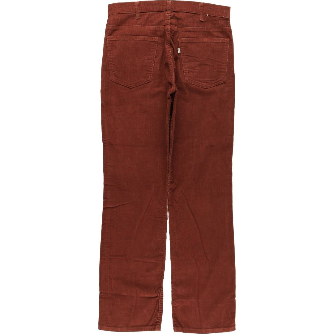 Vintage 1970'S Levi's 519-1584 corduroy pants, men's size W31. unclear burgundy type Vintage Second Hand