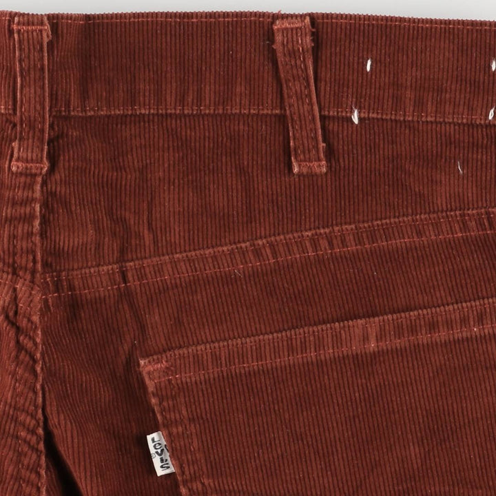 Vintage 1970'S Levi's 519-1584 corduroy pants, men's size W31. unclear burgundy type Vintage Second Hand