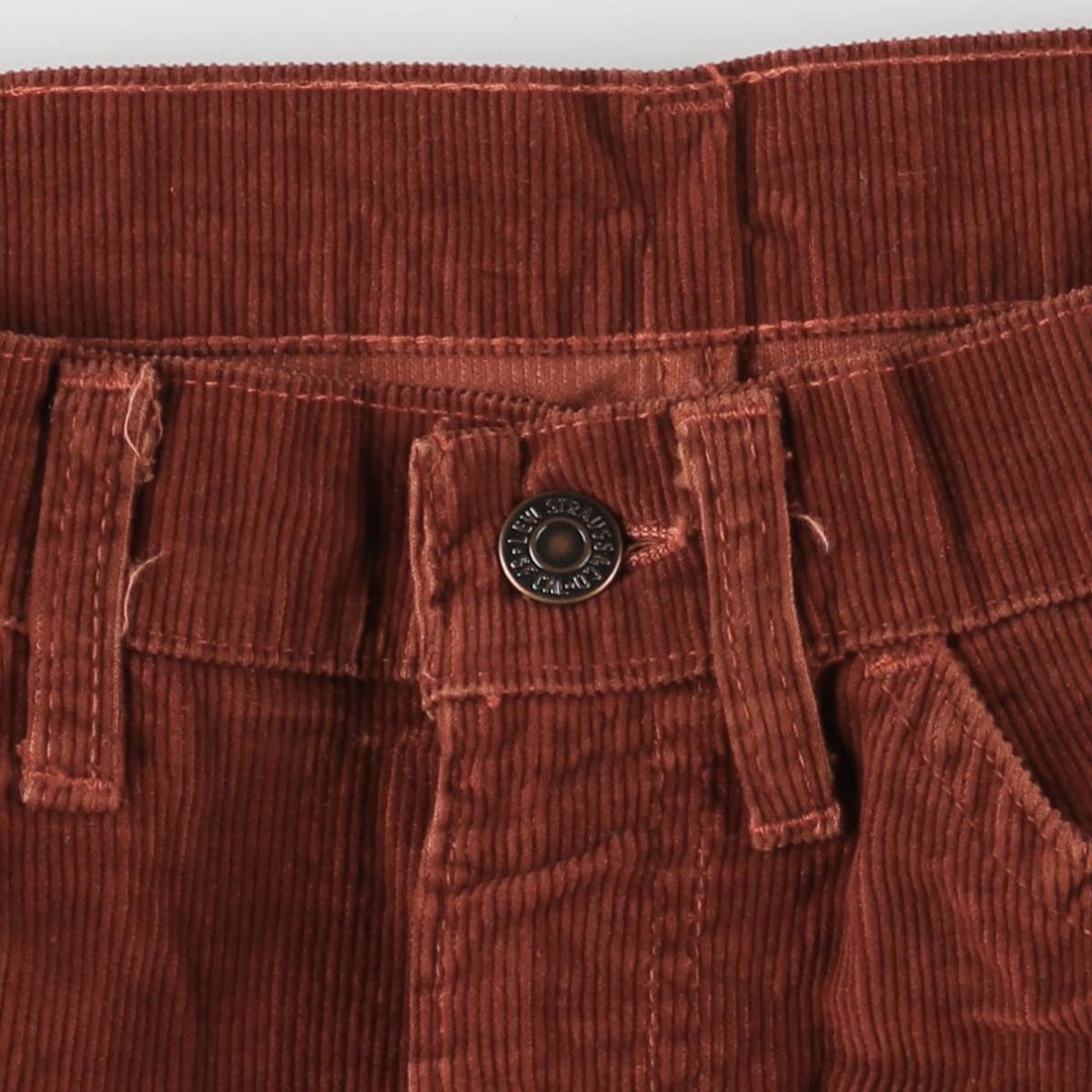 Vintage 1970'S Levi's 519-1584 corduroy pants, men's size W31. unclear burgundy type Vintage Second Hand