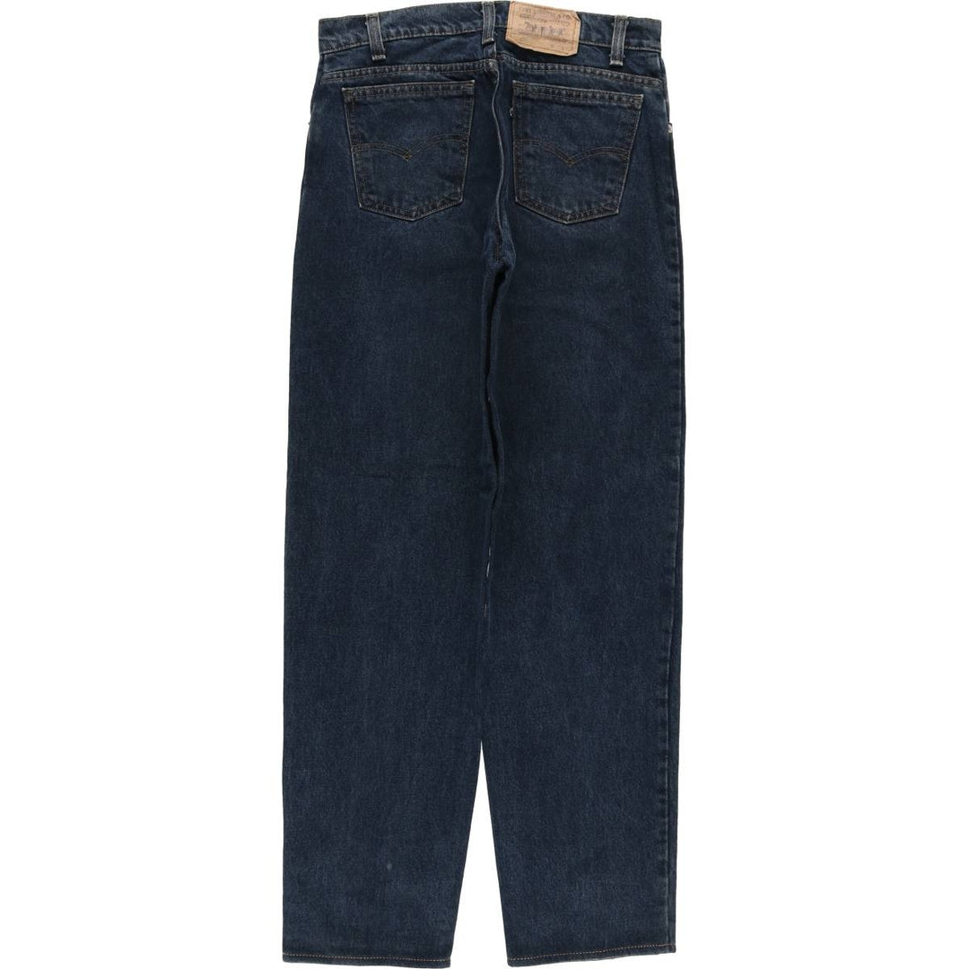 2000'S Levi's 550 Tapered Denim Pants, Made in USA, Men's, Size W29 cotton navy blue type Vintage Second Hand
