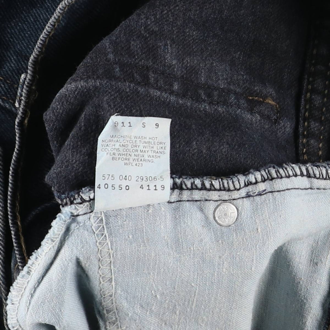 2000'S Levi's 550 Tapered Denim Pants, Made in USA, Men's, Size W29 cotton navy blue type Vintage Second Hand