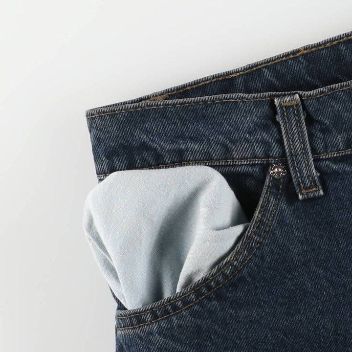 2000'S Levi's 550 Tapered Denim Pants, Made in USA, Men's, Size W29 cotton navy blue type Vintage Second Hand