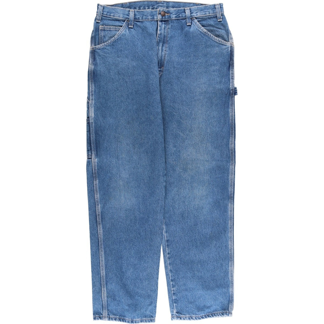 Dickies denim painter pants for men, equivalent to W33 cotton blue type Vintage Second Hand