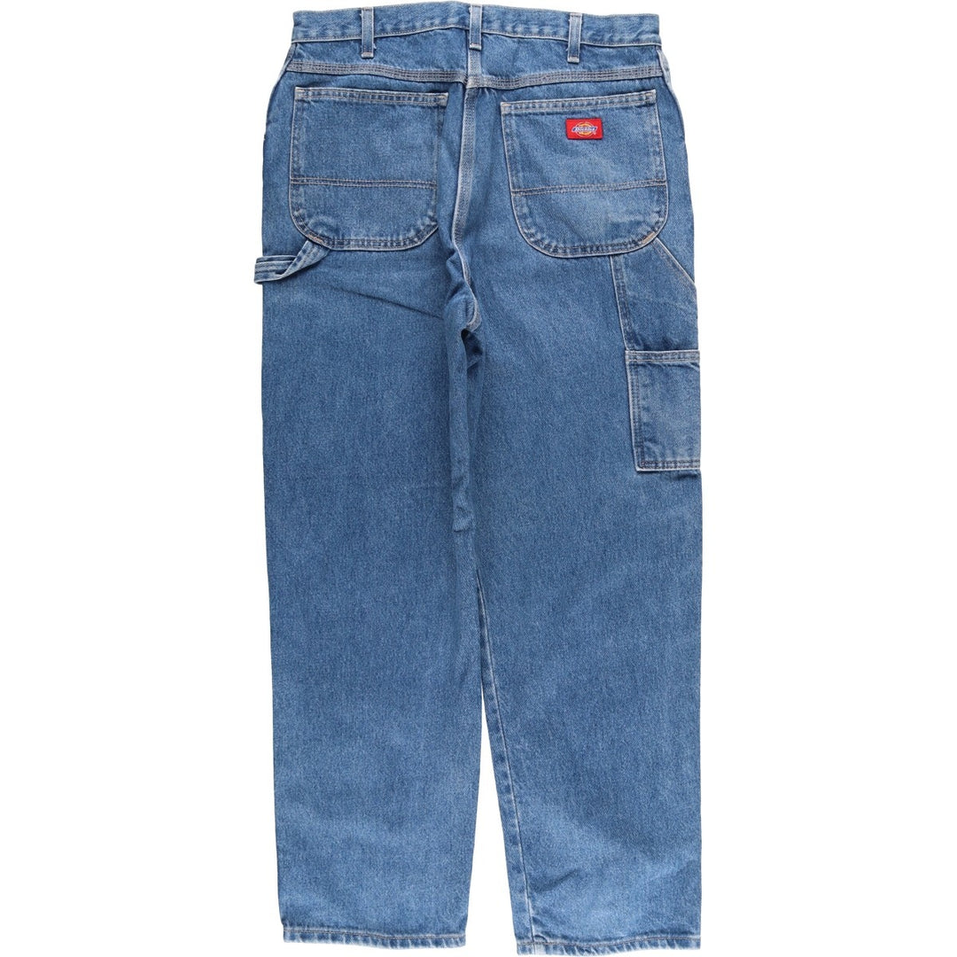 Dickies denim painter pants for men, equivalent to W33 cotton blue type Vintage Second Hand
