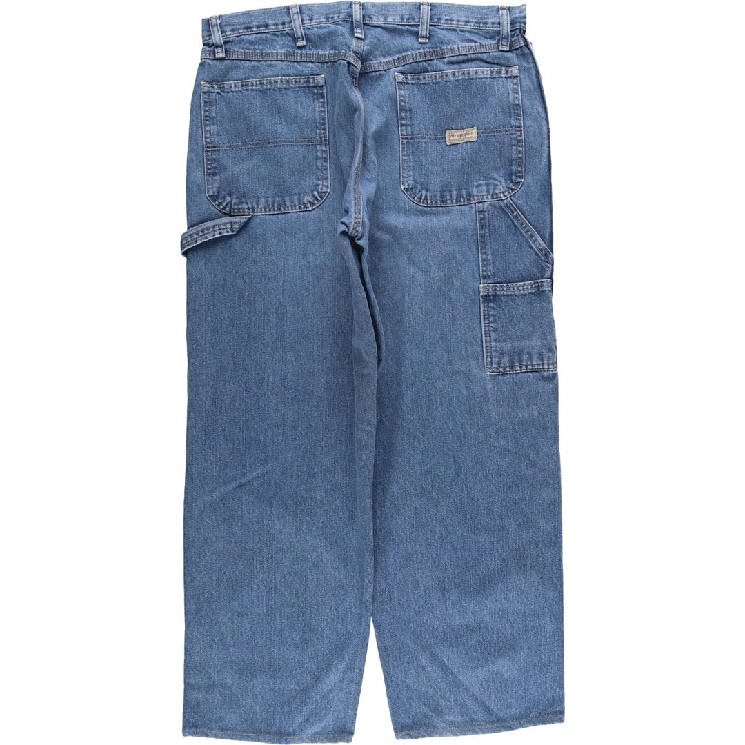 00'S Wrangler CARPENTER denim painter pants for men, W35 equivalent cotton blue type Vintage Second Hand