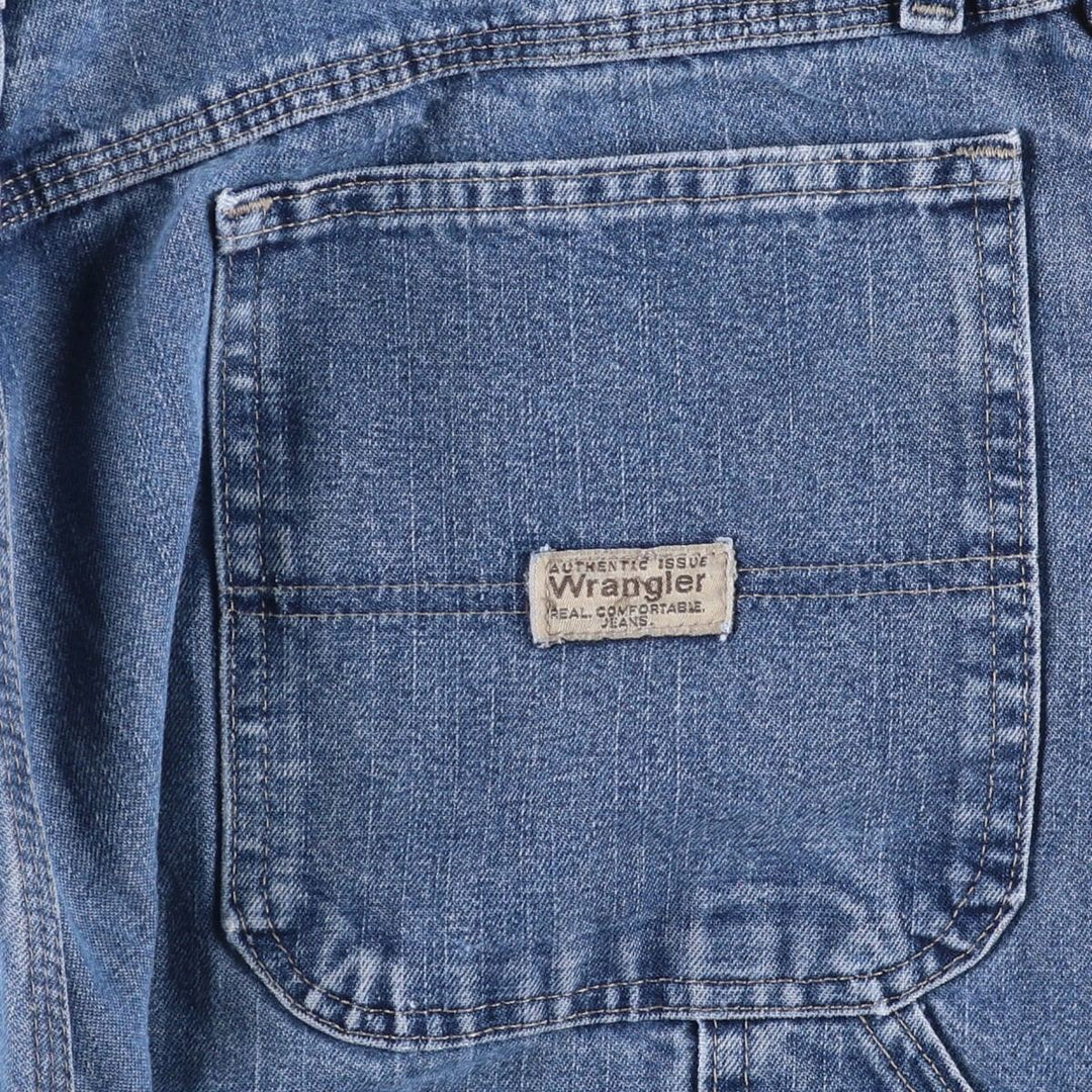 00'S Wrangler CARPENTER denim painter pants for men, W35 equivalent cotton blue type Vintage Second Hand