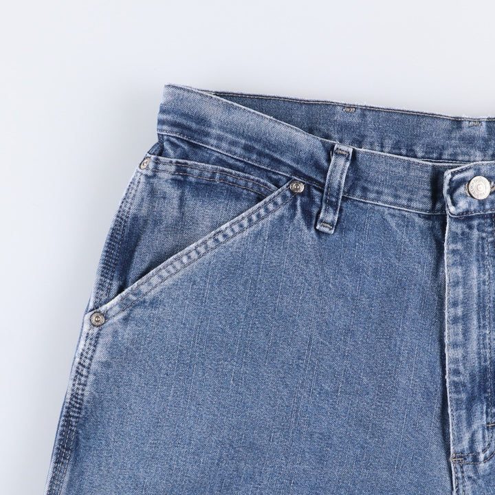 00'S Wrangler CARPENTER denim painter pants for men, W35 equivalent cotton blue type Vintage Second Hand