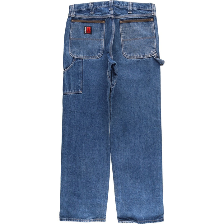 Wrangler RIGGS WORKWEAR Denim Painter Pants Men's W34 equivalent cotton blue type Vintage Second Hand