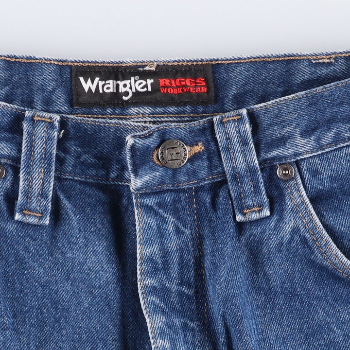 Wrangler RIGGS WORKWEAR Denim Painter Pants Men's W34 equivalent cotton blue type Vintage Second Hand