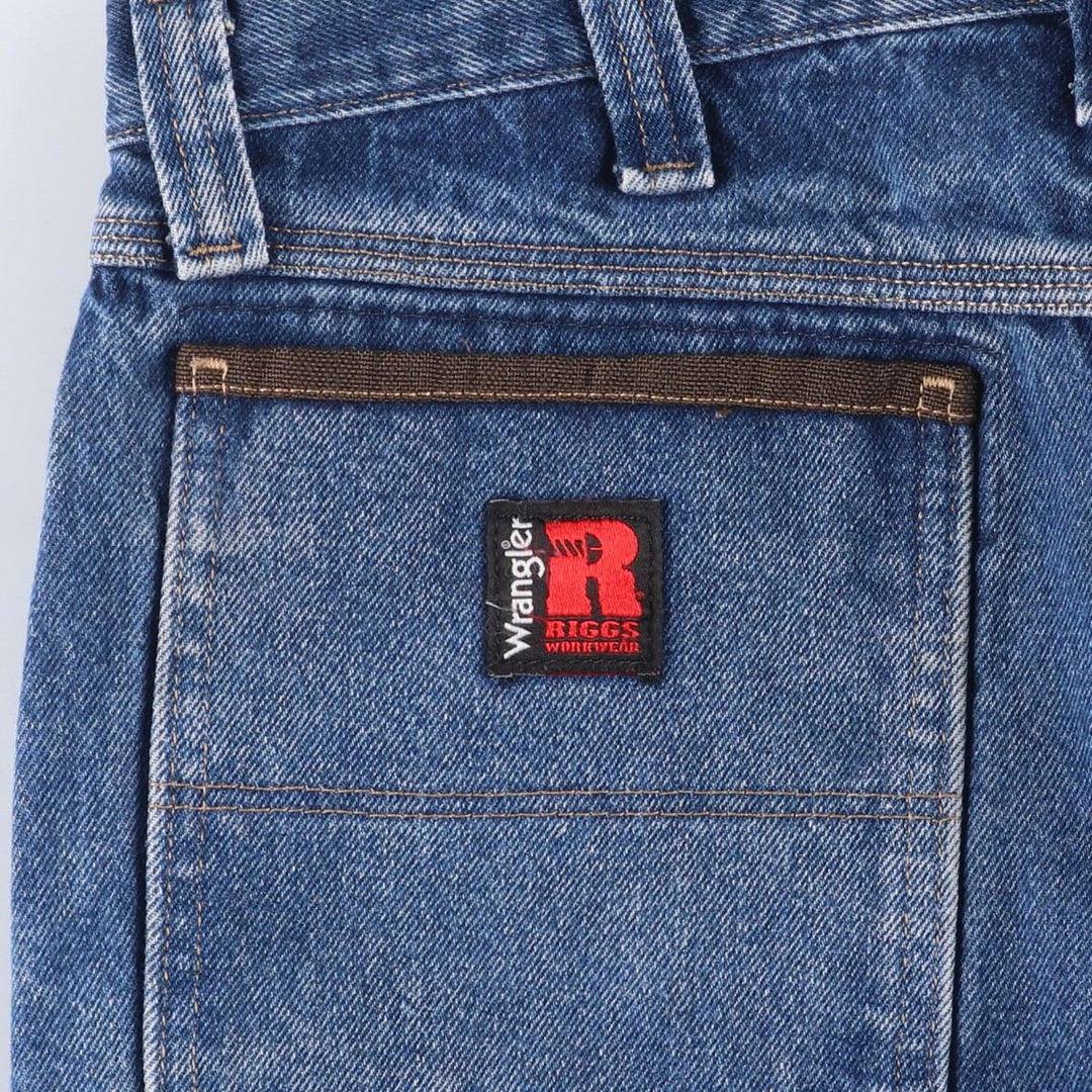 Wrangler RIGGS WORKWEAR Denim Painter Pants Men's W34 equivalent cotton blue type Vintage Second Hand