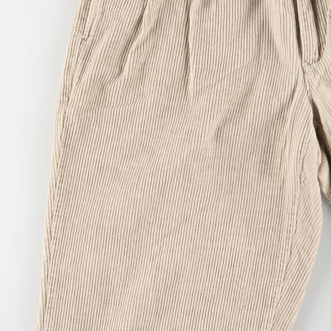 Vintage 90'S Tommy Hilfiger two-pleat corduroy pants, men's size W32. cotton Beige type Vintage Second Hand