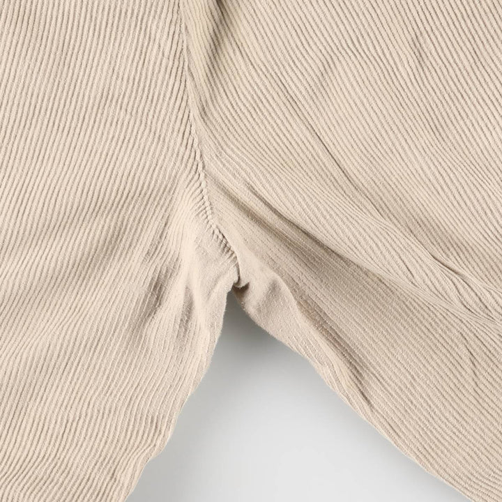 Vintage 90'S Tommy Hilfiger two-pleat corduroy pants, men's size W32. cotton Beige type Vintage Second Hand