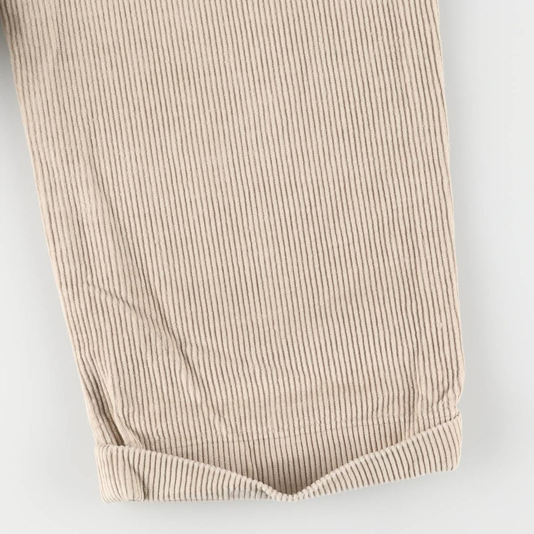 Vintage 90'S Tommy Hilfiger two-pleat corduroy pants, men's size W32. cotton Beige type Vintage Second Hand