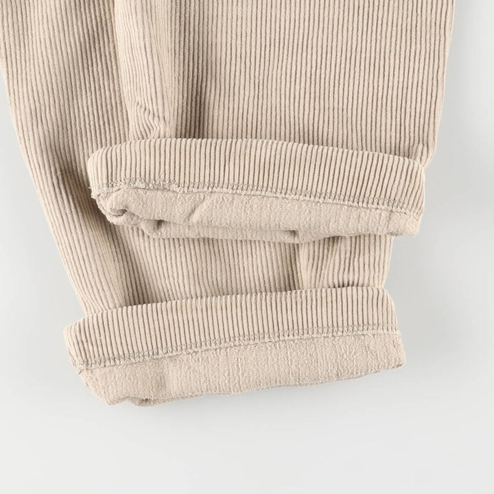 Vintage 90'S Tommy Hilfiger two-pleat corduroy pants, men's size W32. cotton Beige type Vintage Second Hand