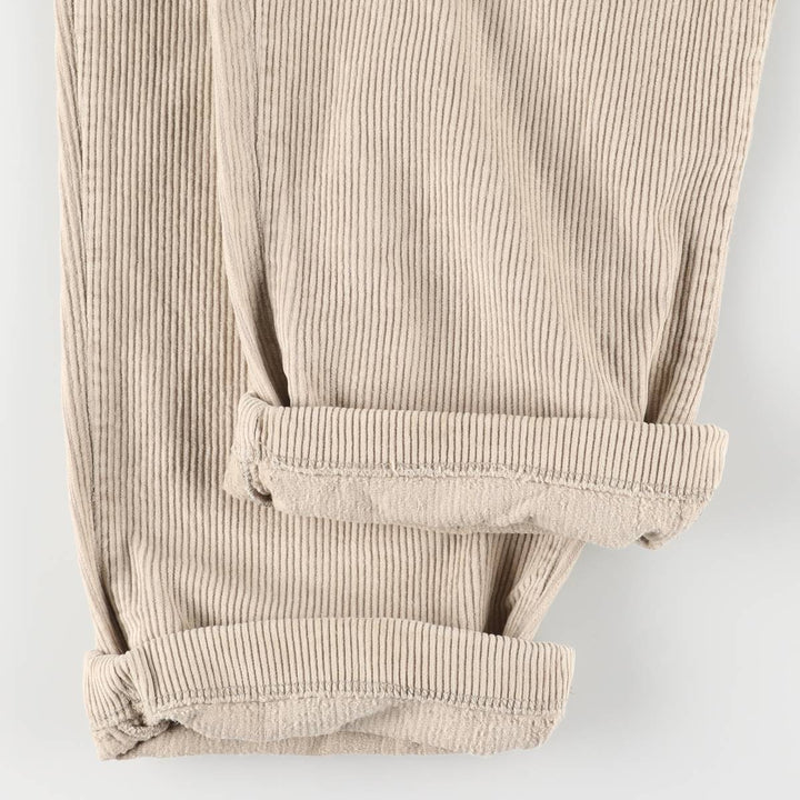 Vintage 90'S Tommy Hilfiger two-pleat corduroy pants, men's size W32. cotton Beige type Vintage Second Hand