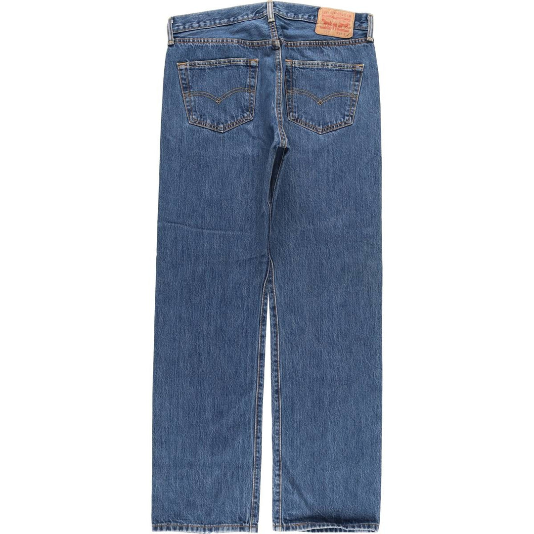 Levi's 501 straight denim pants for men, size W33 cotton blue type Vintage Second Hand